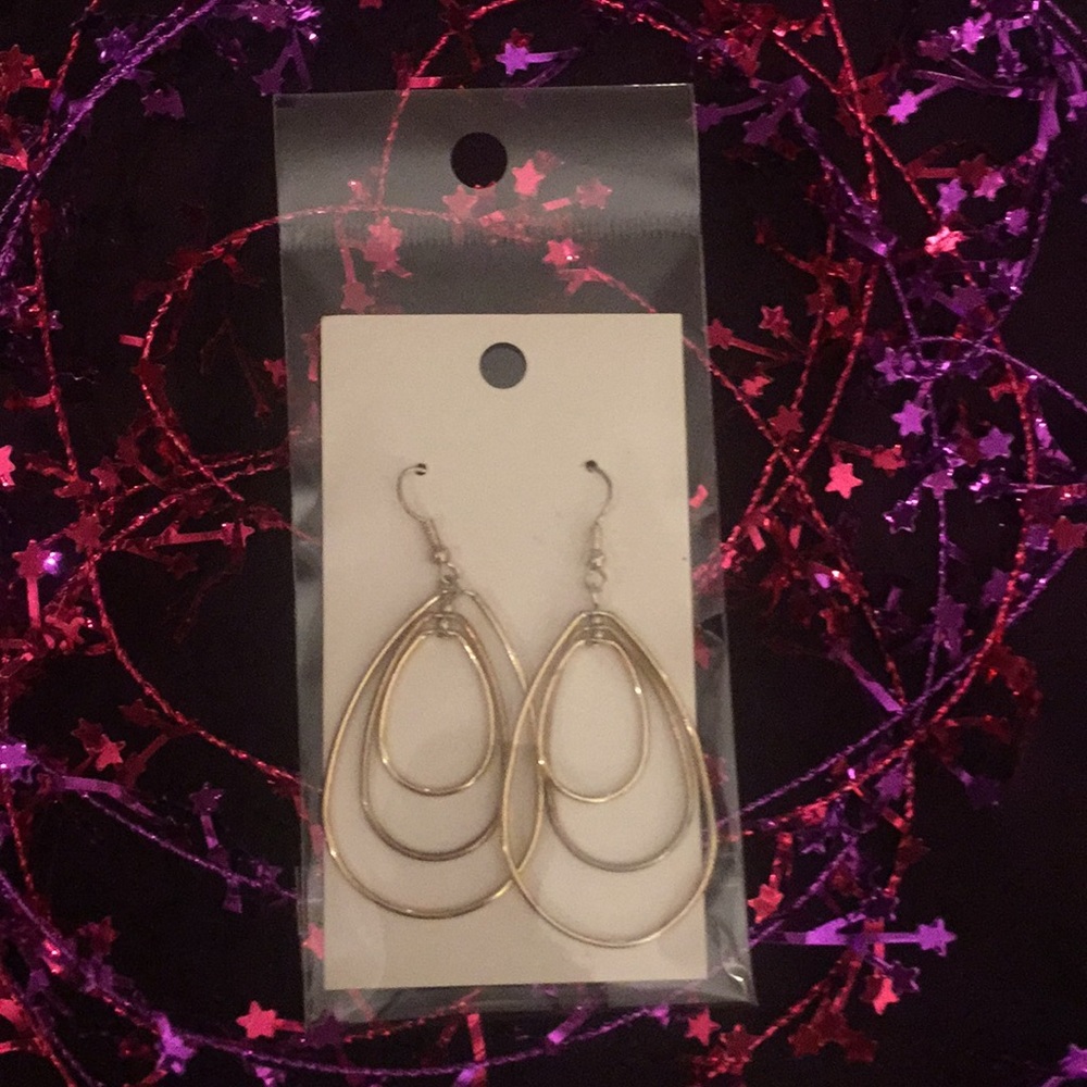 3 their oval hoop earrings